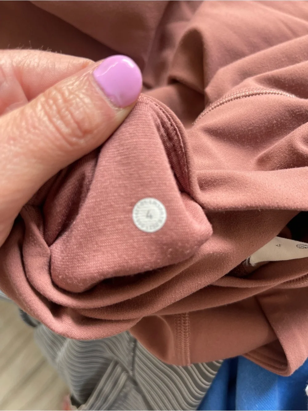 lululemon mauve rose high-waist leggings with pocket